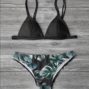 Women’s Bikini Set Black / Green